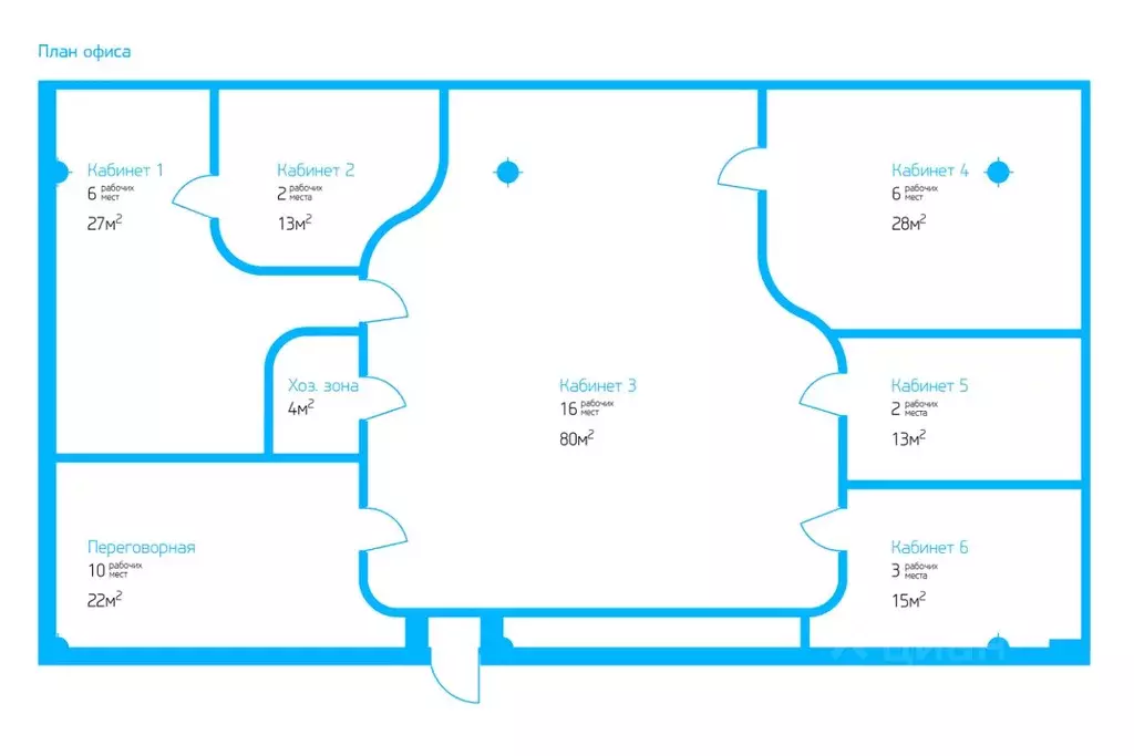 Офис в Москва Очаковское ш., 34 (199 м) - Фото 2