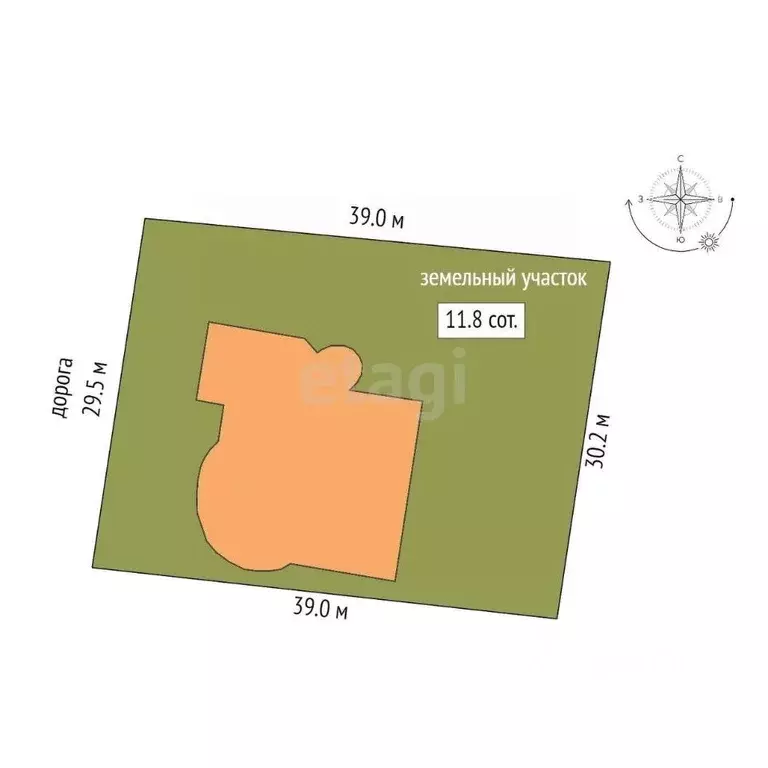 Участок в Свердловская область, Екатеринбург ул. Дуговая (11.8 сот.) - Фото 2