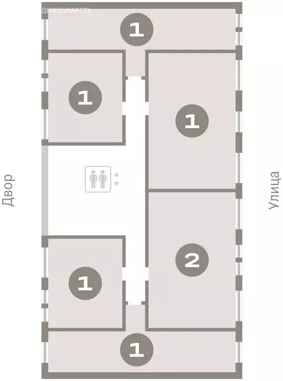 1-комнатная квартира: Тюмень, жилой комплекс Республики 205 (59.66 м) - Фото 1