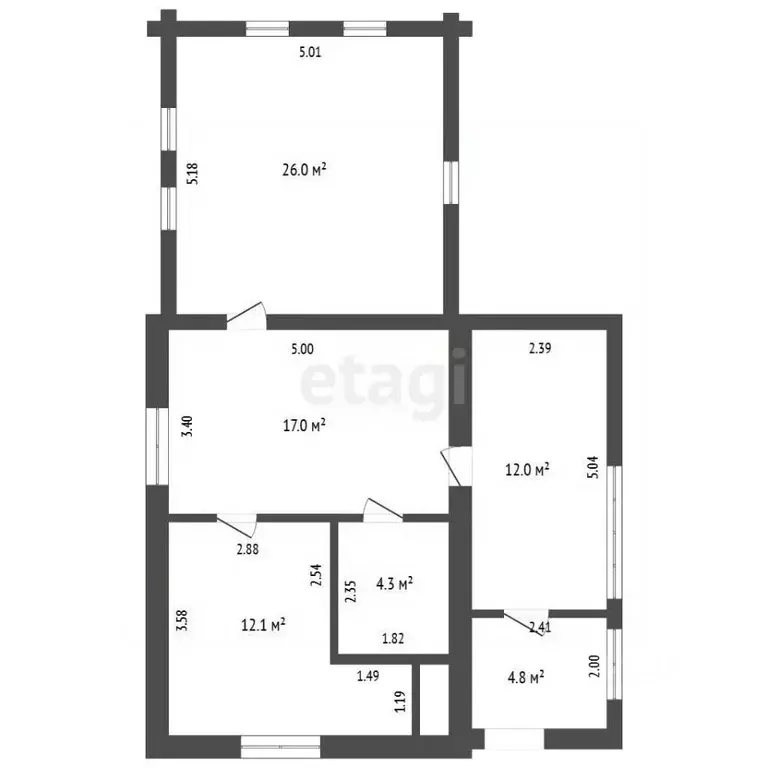 Дом в Башкортостан, Ишимбайский район, Ишеевский сельсовет, д. ... - Фото 1