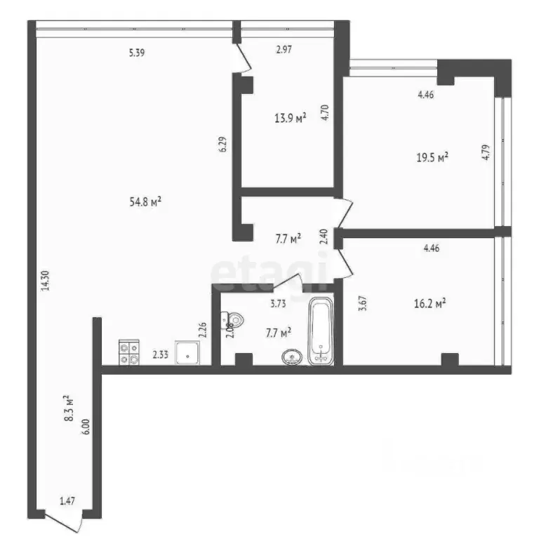 4-к кв. Крым, Ялта муниципальный округ, Форос пгт ул. Северная, 43 ... - Фото 2