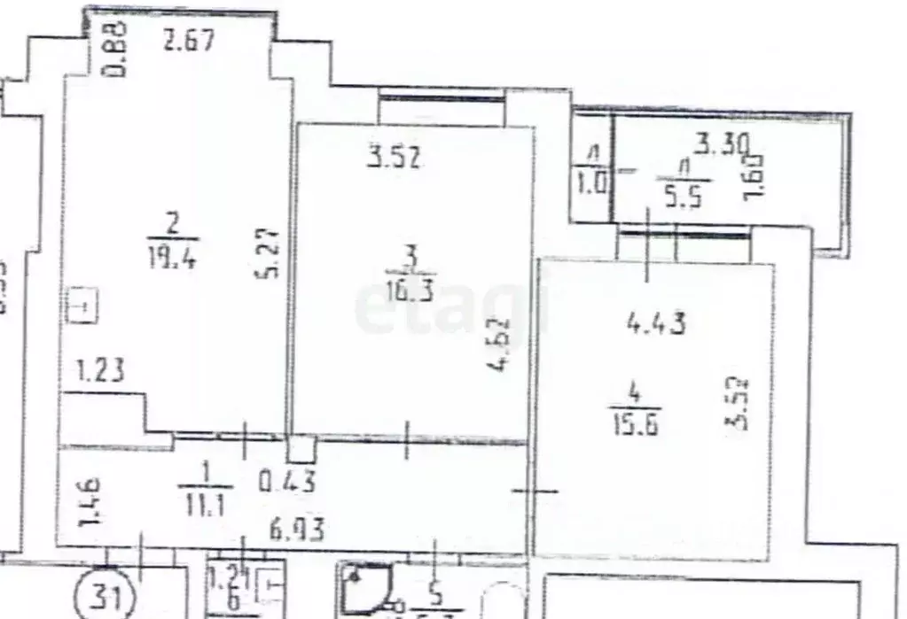 2-к кв. Удмуртия, Ижевск Пушкинская ул., 369 (70.0 м) - Фото 2