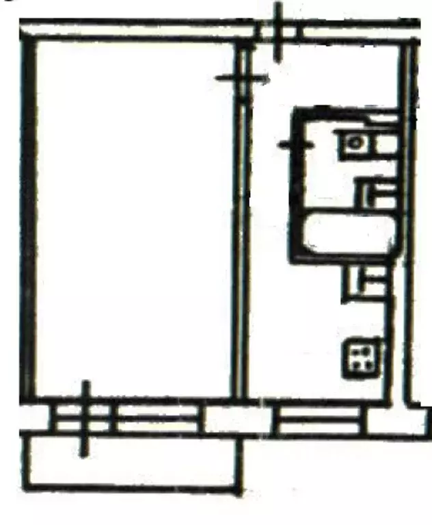 1-к кв. Москва пос. Знамя Октября, 11 (30.4 м) - Фото 1