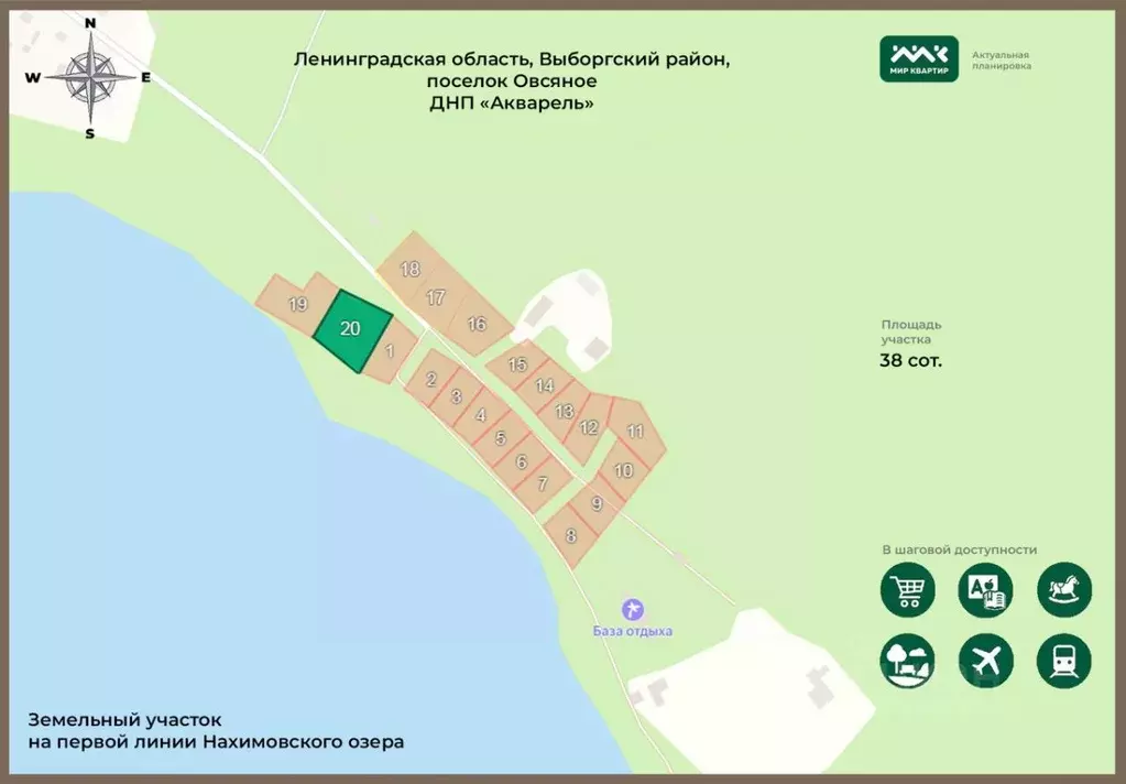 Участок в Ленинградская область, Выборгский район, Рощинское городское ... - Фото 2