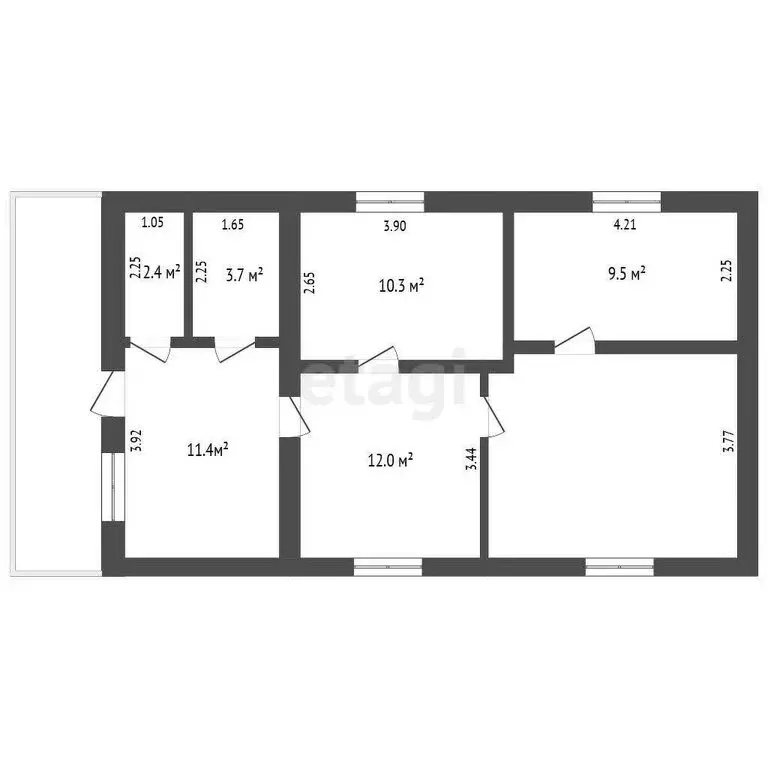 Дом в Нижняя Тавда, Фестивальная улица (67.3 м) - Фото 0