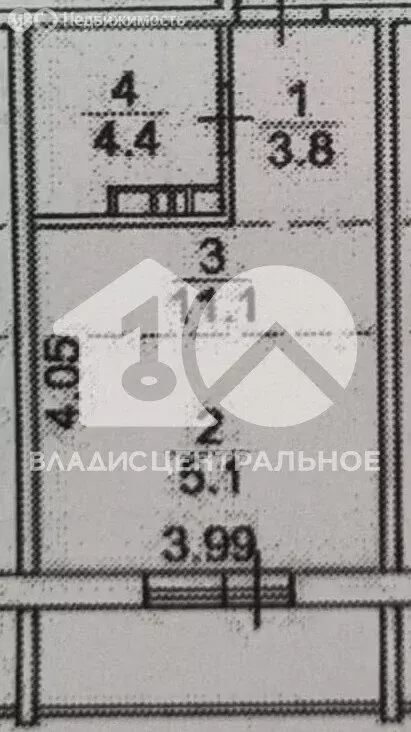 Квартира-студия: Обь, Октябрьская улица, 3 (24.4 м) - Фото 0
