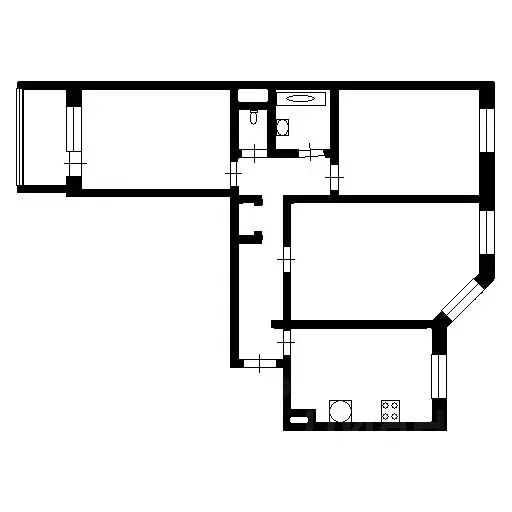 3-к кв. Ханты-Мансийский АО, Нижневартовск Заводская ул., 10А (68.7 м) - Фото 1