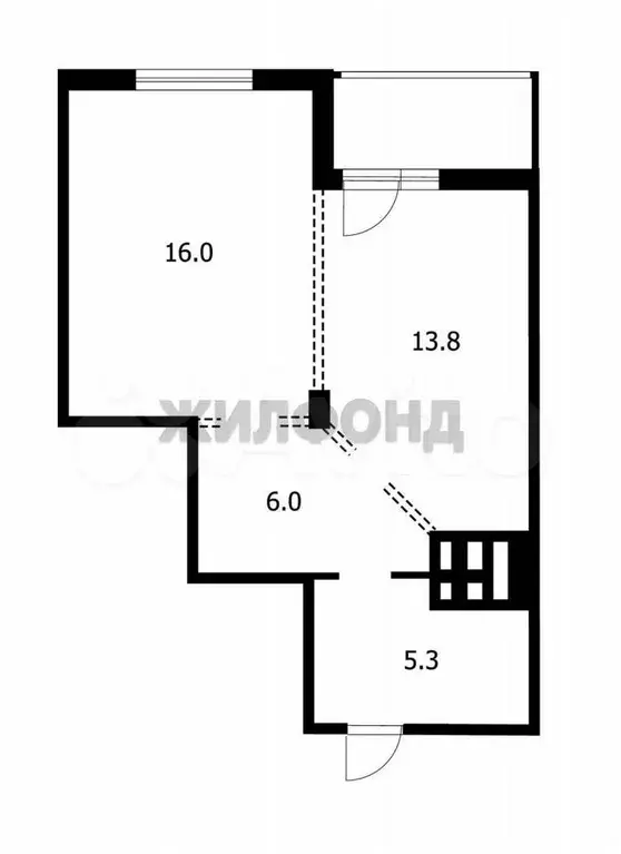 1-к. квартира, 41,1 м, 12/25 эт. - Фото 0