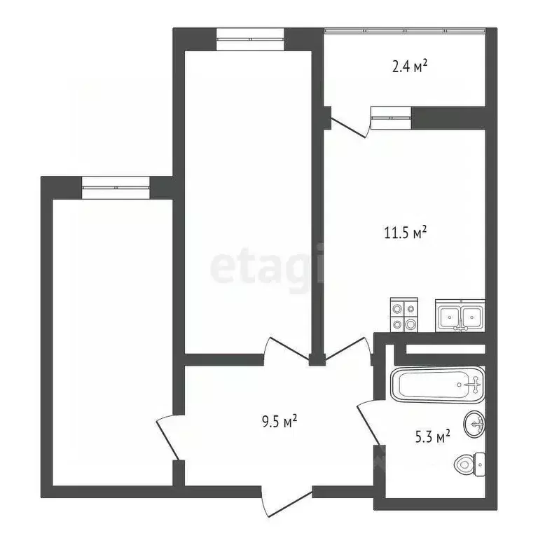 2-к кв. Самарская область, Самара ул. Победы, 3Б (63.2 м) - Фото 2