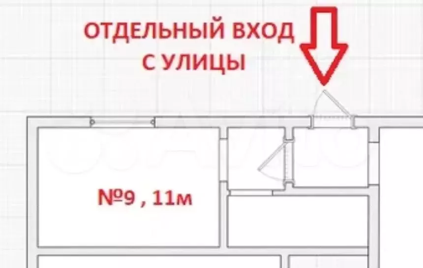 Апартаменты-студия, 11,1 м, 1/11 эт. - Фото 0