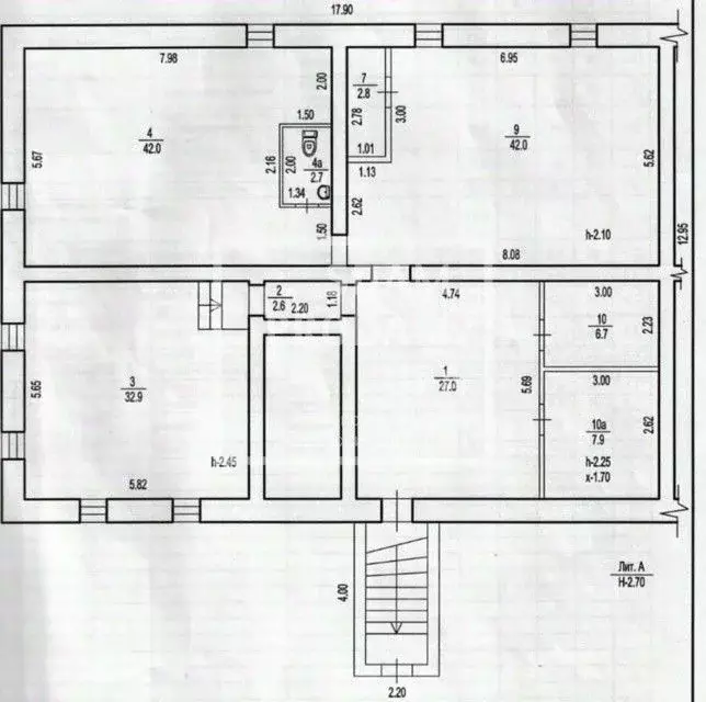 Торговая площадь в Башкортостан, Уфа просп. Октября, 37 (168 м) - Фото 1