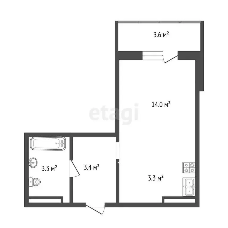 Квартира-студия: Ростов-на-Дону, Драгунская улица, 10 (25 м) - Фото 1