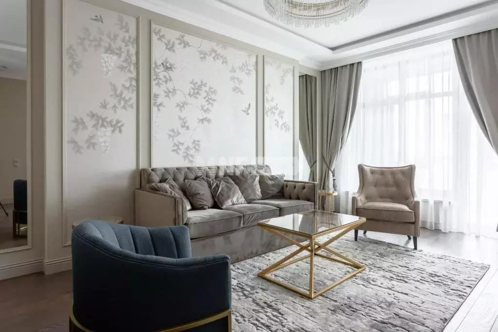 3-к кв. Москва 2-я Черногрязская ул., 6к3 (105.0 м) - Фото 1