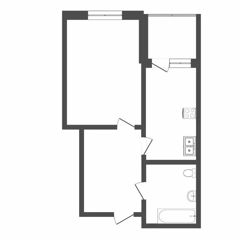 1-комнатная квартира: Тюмень, улица Михаила Сперанского, 35 (36 м) - Фото 0