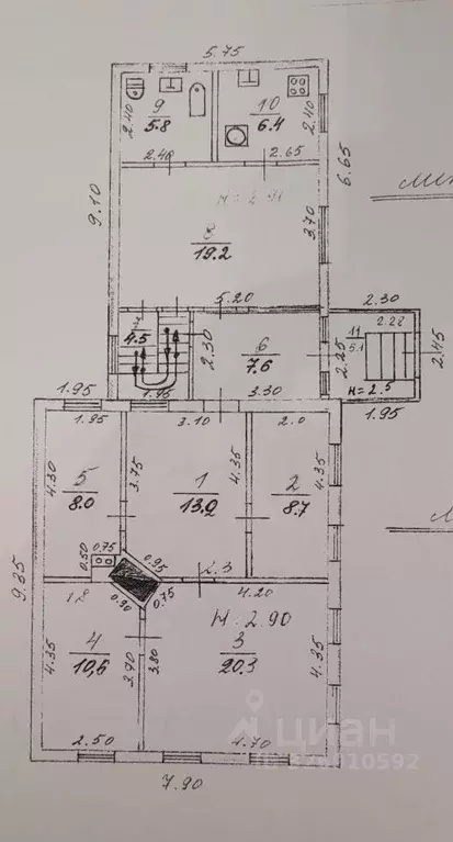 Дом в Ростовская область, Каменский район, Глубокий пгт  (150 м) - Фото 2