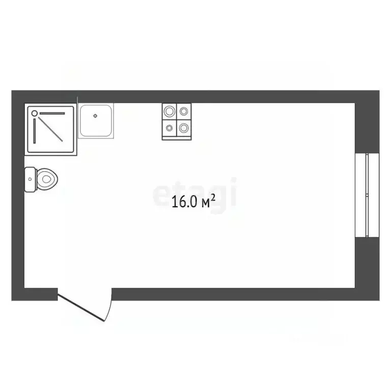 Комната Забайкальский край, Чита ул. Матвеева, 34 (16.0 м) - Фото 2