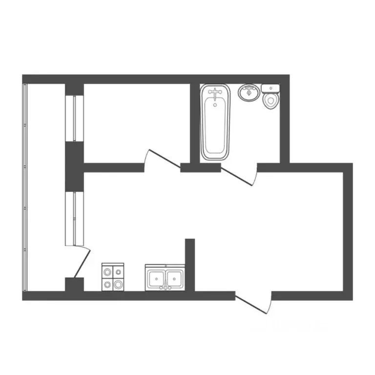 1-к кв. Тюменская область, Тюмень ул. Мельникайте, 2к18 (33.0 м) - Фото 2