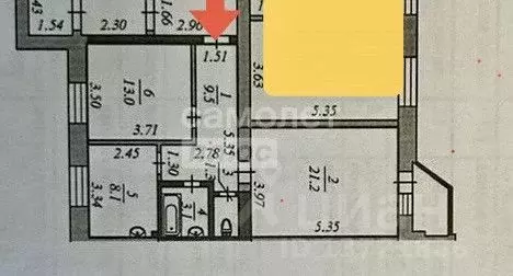 2-к кв. Ямало-Ненецкий АО, Ноябрьск ул. Республики, 54 (56.2 м) - Фото 2
