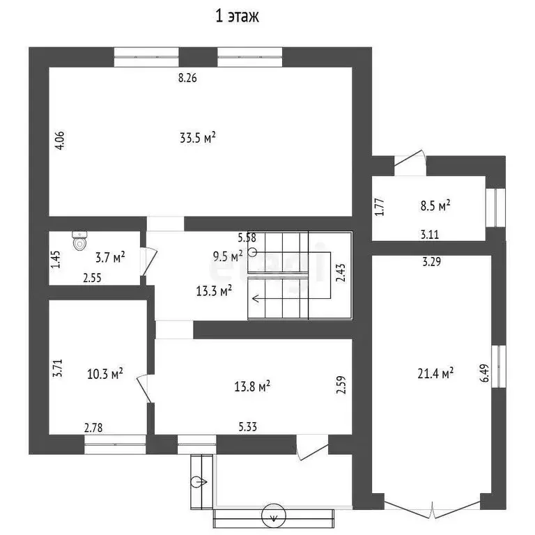 Дом в Тюмень, Посадская улица (177.8 м) - Фото 1
