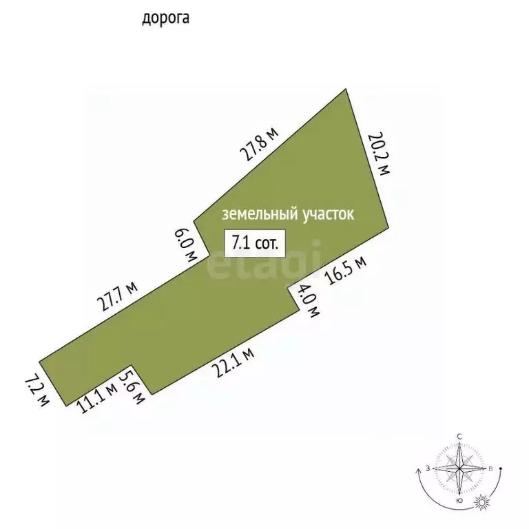 Участок в Севастополь с. Россошанка, ул. Жемчужная, 4 (7.07 сот.) - Фото 2