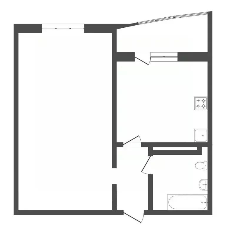 1-к кв. Тюменская область, Тюмень Кремлевская ул., 87 (43.3 м) - Фото 2