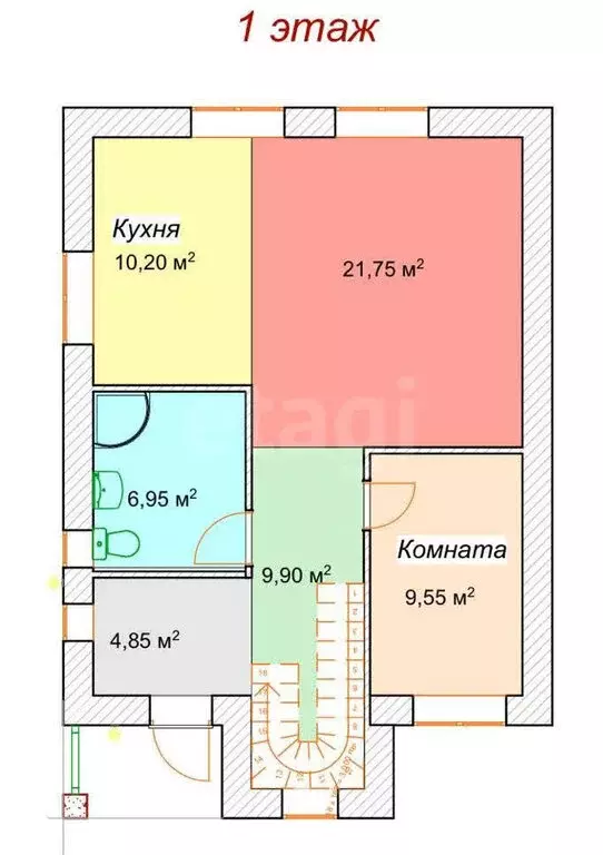 Дом в Тульская область, городской округ Тула, посёлок Придорожный (132 ... - Фото 1