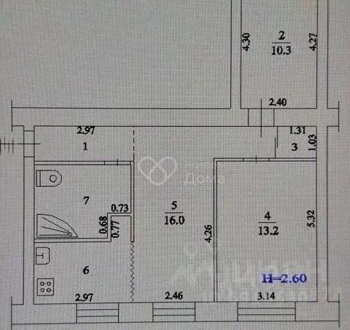 3-к кв. Волгоградская область, Волжский пл. Труда, 11 (56.7 м) - Фото 2