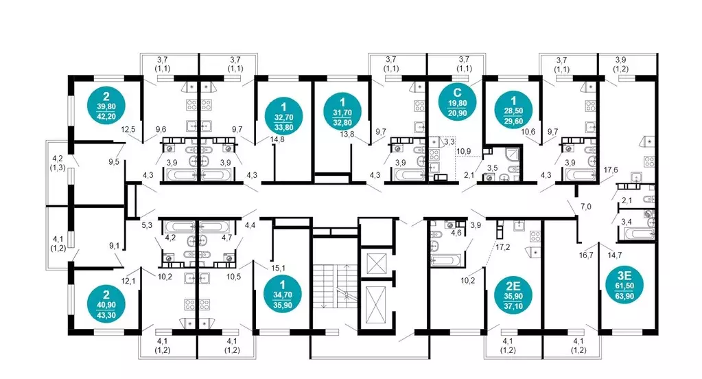 2-к кв. Краснодарский край, Сочи Кудепста мкр, Флора жилой комплекс ... - Фото 2