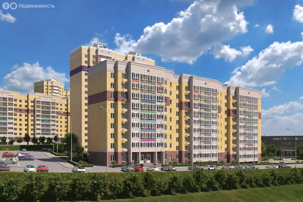 2-комнатная квартира: Чебоксары, улица Василия Алендея, поз35 (62.15 ... - Фото 1