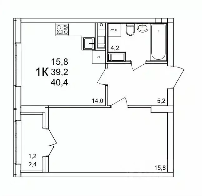1-к кв. Нижегородская область, Нижний Новгород д. Анкудиновка, КМ ... - Фото 1