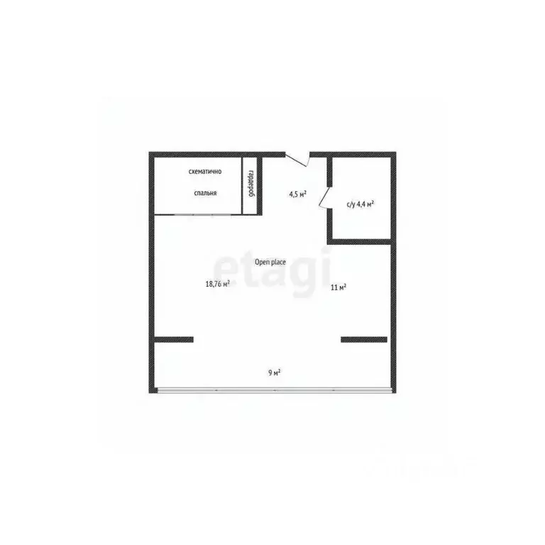 1-к кв. Краснодарский край, Геленджик городской округ, с. Дивноморское ... - Фото 2