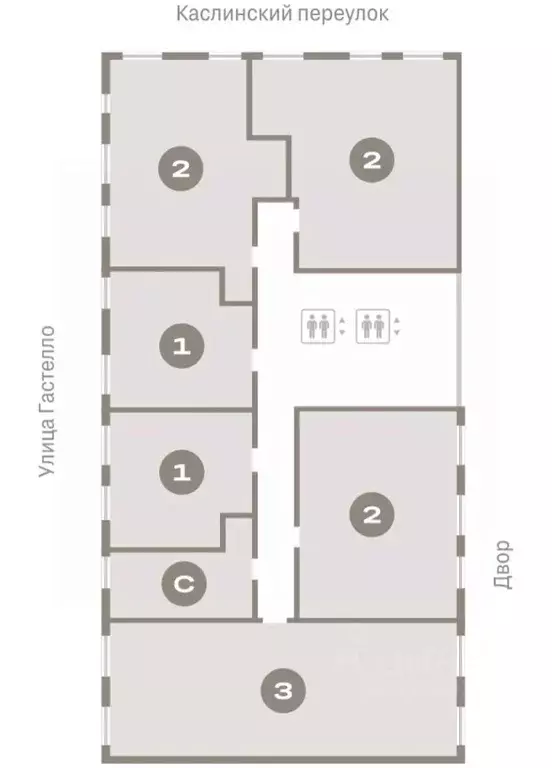 2-к кв. Свердловская область, Екатеринбург ул. Гастелло, 12 (83.52 м) - Фото 2