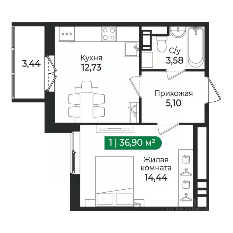 1-к кв. Ленинградская область, Сертолово Всеволожский район, Сертолово ... - Фото 1