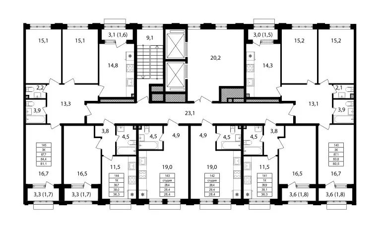 3-комнатная квартира: москва, михалковская улица, 48с7 (84.5 м) - Фото 1