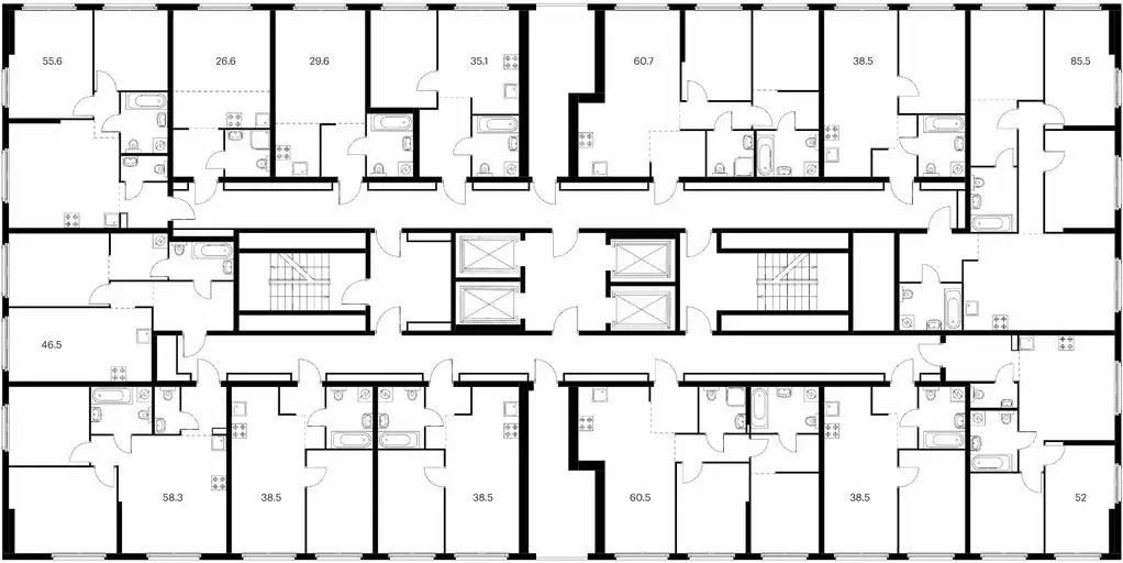 Студия Москва Барклая 6 жилой комплекс, к7 (29.6 м) - Фото 1