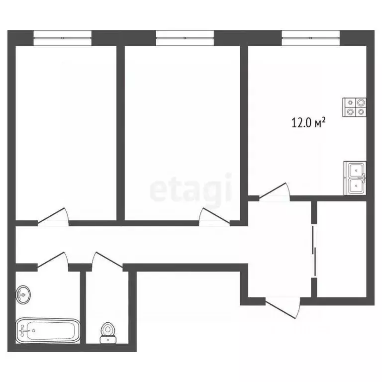 2-к кв. Московская область, Серпухов Красный Текстильщик мкр, ул. ... - Фото 2