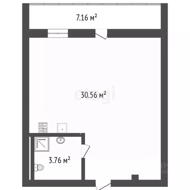 Студия Воронежская область, Воронеж ул. 45-й Стрелковой Дивизии, 251Д ... - Фото 1