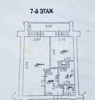 1-к. квартира, 43 м, 7/10 эт. - Фото 0