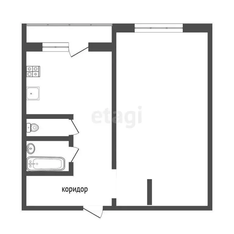 1-комнатная квартира: Воронеж, улица Архитектора Троицкого, 5 (37.7 м) - Фото 0