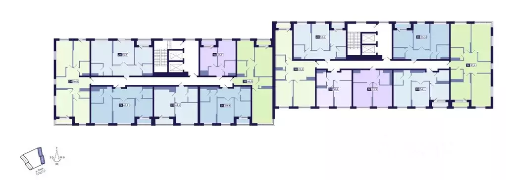 1-к кв. Саха (Якутия), Якутск ул. Новопортовская, 1А/1 (35.8 м) - Фото 2