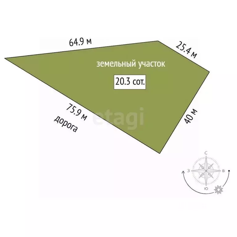 Участок в Тюменская область, Нижнетавдинский муниципальный округ, ... - Фото 2