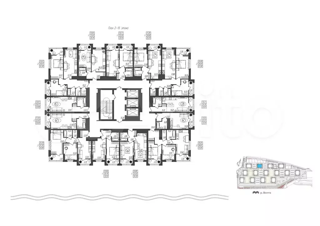 Квартира-студия, 25,9 м, 8/17 эт. - Фото 1