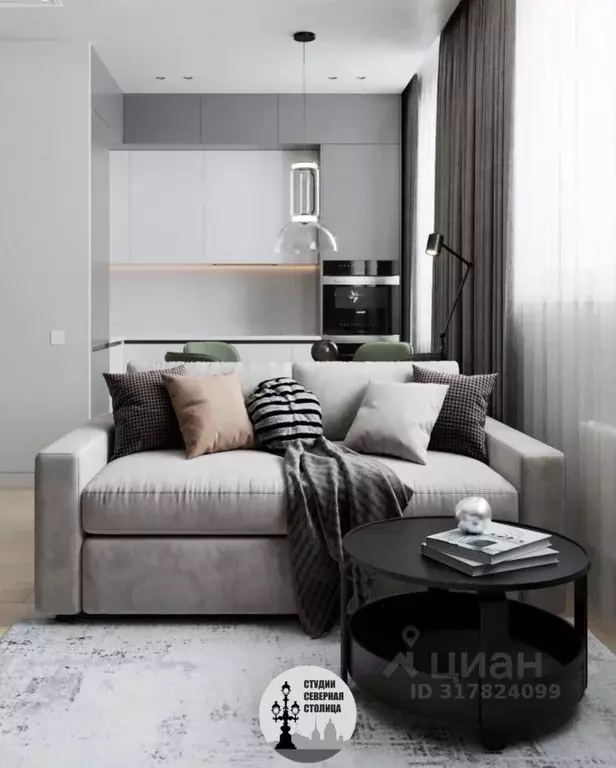 Студия Санкт-Петербург ул. Егорова, 14 (24.1 м) - Фото 0
