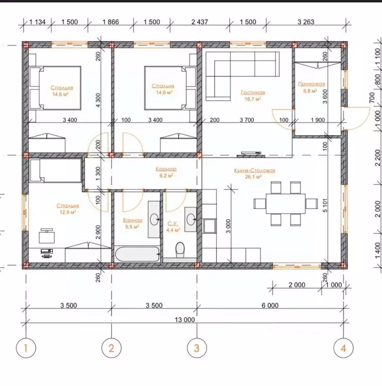 Дом в Краснодарский край, Новороссийск ул. Лесная Тропа, 4 (116 м) - Фото 2