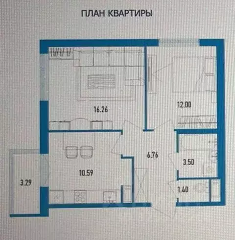 2-к кв. Санкт-Петербург пос. Шушары, просп. Старорусский, 9 (50.9 м) - Фото 2