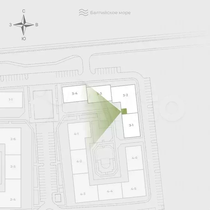 1-к. квартира, 37,6 м, 2/4 эт. - Фото 1