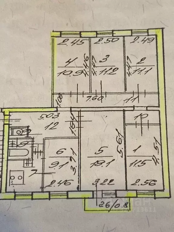 5-к кв. Санкт-Петербург ул. Замшина, 27К3 (100.9 м) - Фото 1