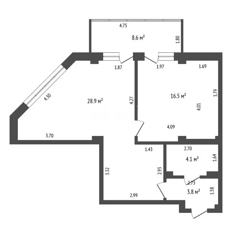 2-комнатная квартира: Орлиновский муниципальный округ, Севастопольская ... - Фото 1