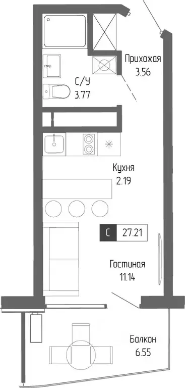 Студия Крым, Алушта Профессорский Уголок мкр, Крымская Резиденция ... - Фото 0