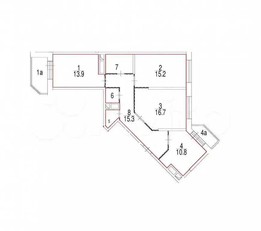 Аукцион: 3-к. квартира, 80,1 м, 2/11 эт. - Фото 1